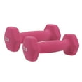 thumbnail image 1 of Sunny Health & Fitness Hex Dumbbells 2 LB In Neoprene Coat, For Yoga, Pilates, Aerobic & Light Weight Lifting -NO. 021-2-PAIR, 1 of 6