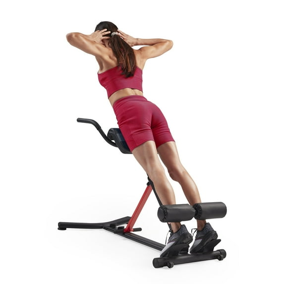 Sunny Health & Fitness Hyperextension Roman Chair, Adjustable
