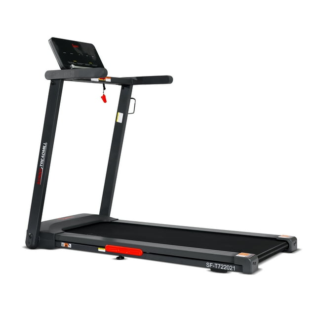 Sunny Health & Fitness Quiet Interactive Slim Treadmill with Bluetooth