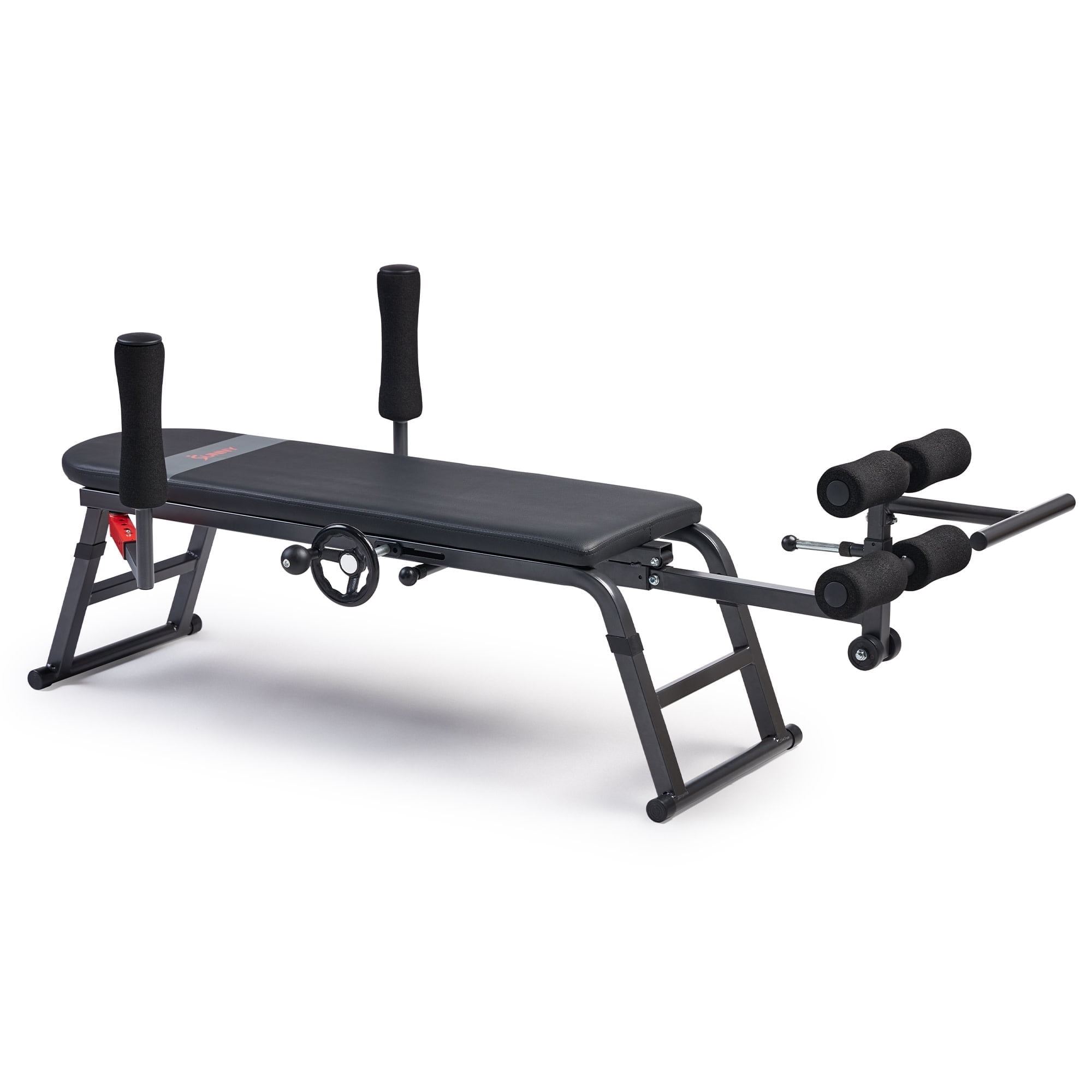 Sunny Health & Fitness Stretch Inversion Table Equipment, 400 lb Capacity w Free SunnyFit App