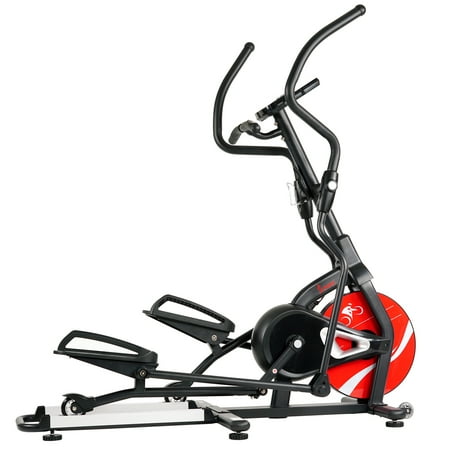 Sunny Health & Fitness Magnetic Elliptical Trainer Machine with LCD Monitor and Heart Rate Monitoring - Stride Zone, SF-E3865