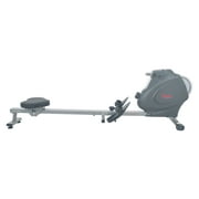 Sunny Health & Fitness Magnetic Rowing Machine Rower, LCD Monitor with Device Holder - SF-RW5856
