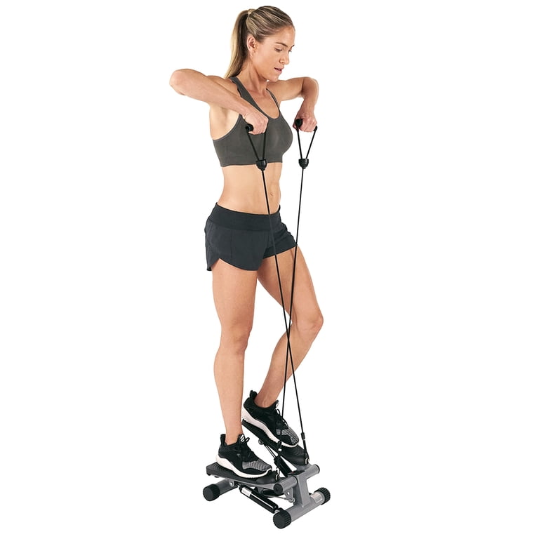 Ultrasport Swing Stepper con fasce di allenamento / Stepper per allenament a casa con resistenza