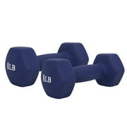 Sunny Health & Fitness Neoprene Dumbbells 8 lbs, Set of 2, Hand Weights for Exercise, Anti-Slip, Anti-Roll, NO. 021-8-PAIR