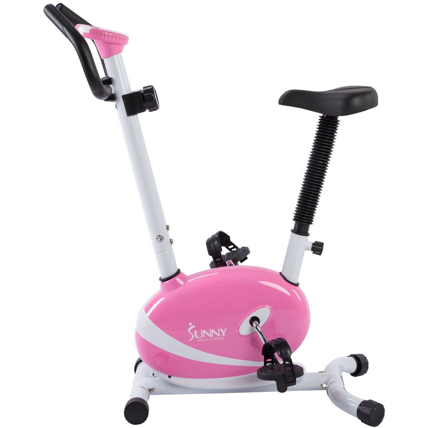 Sunny Health & Fitness P8200 Pink Magnetic Upright Exercise Bike