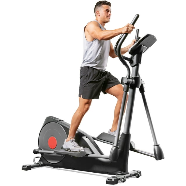 Sunny Health & Fitness Pre-Programmed Elliptical Trainer Workout Machine - SF-E320001