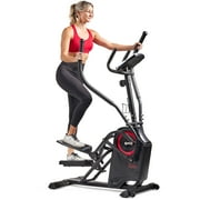 Sunny Health & Fitness Magnetic Vertical Elliptical Cardio Climber Machine and Exercise Stepper, Workout Cross Trainer, SF-E3919