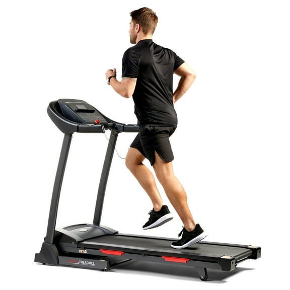 Sunny Health & Fitness Premium Foldable Incline Treadmill + Shock Absorbtion w Free SunnyFit® App Membership - SF-T7705SMART