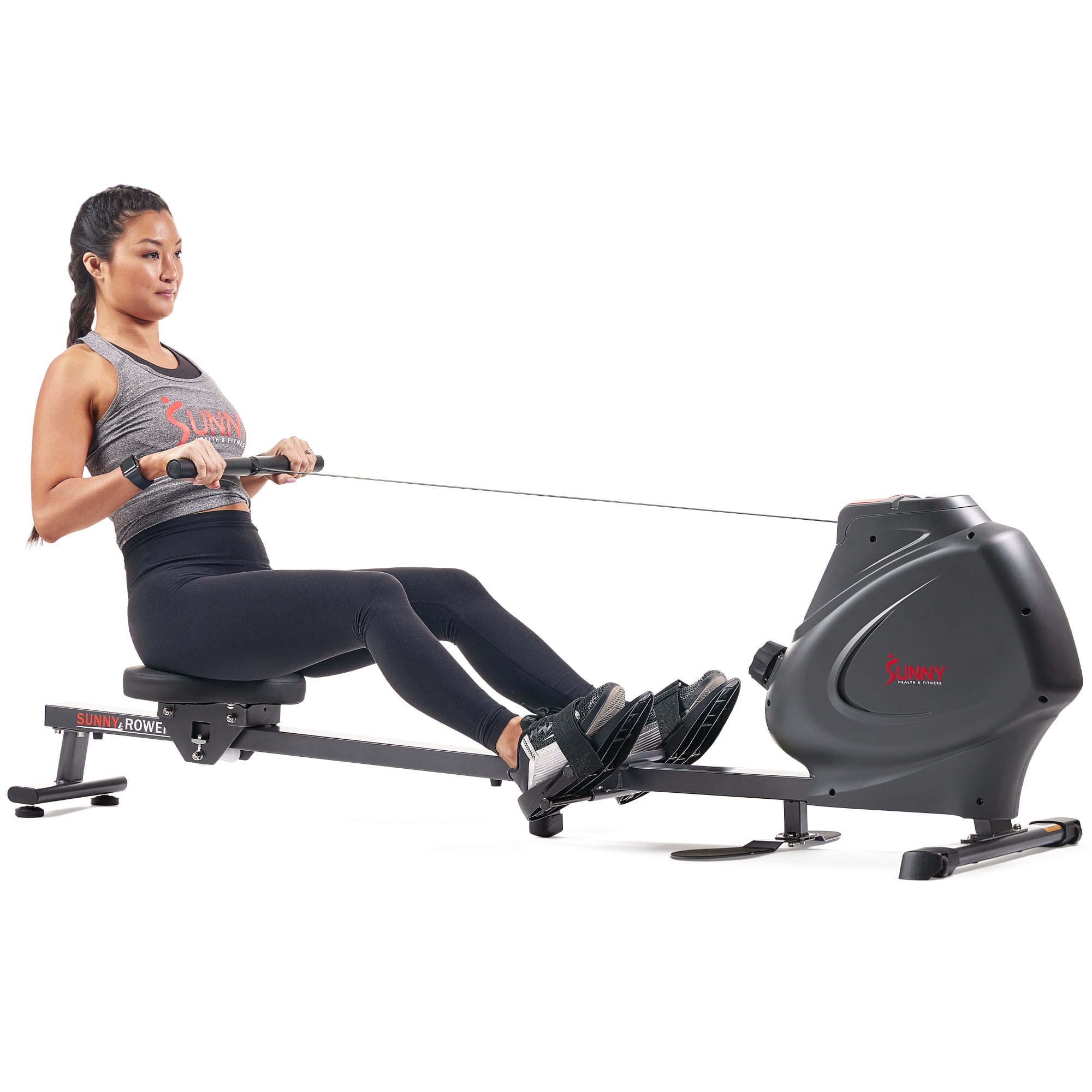 Sunny health & fitness magnetic rowing machine rower sale