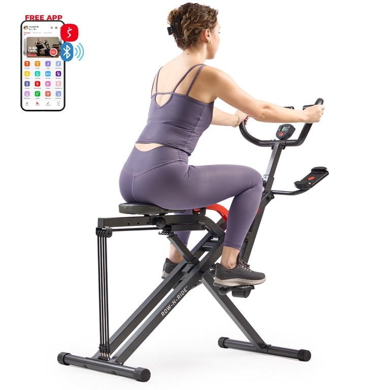 Sunny Health & Fitness Row-N-Ride Plus Assisted Squat Machine 