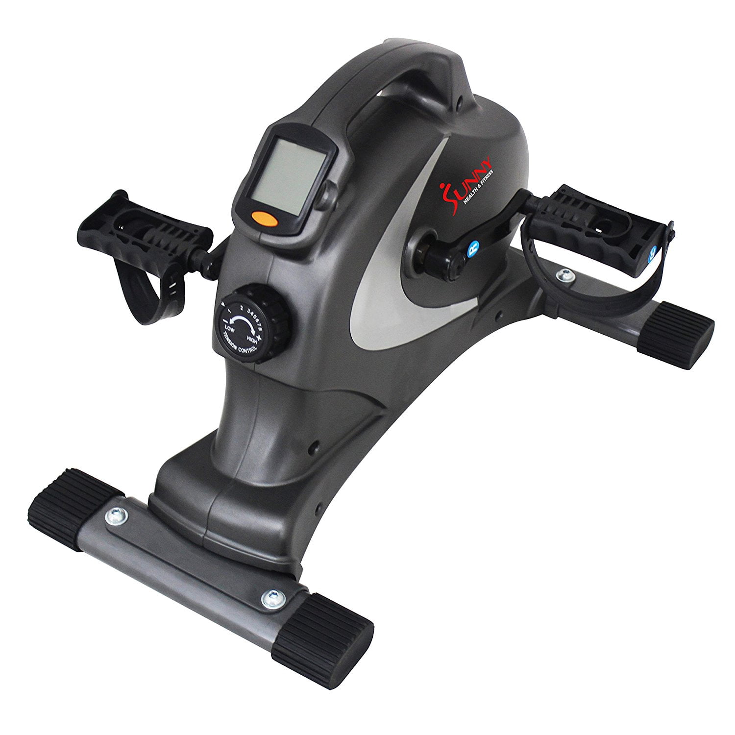 Sunny Health & Fitness SF-B0418 Magnetic Mini Exercise Bike, Gray