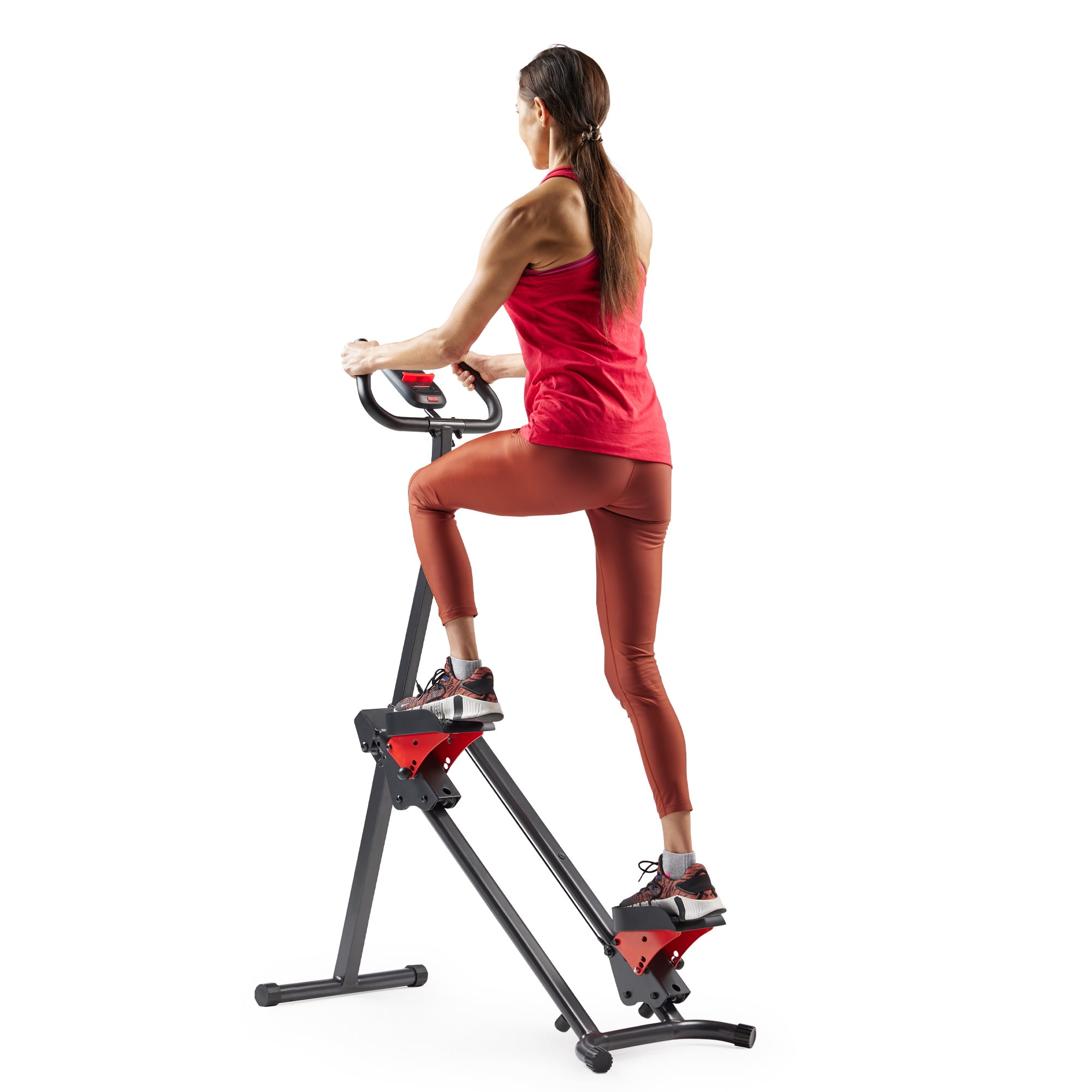 Sunny Health & Fitness Smart Foldable Stair Stepper, Vertical Climber