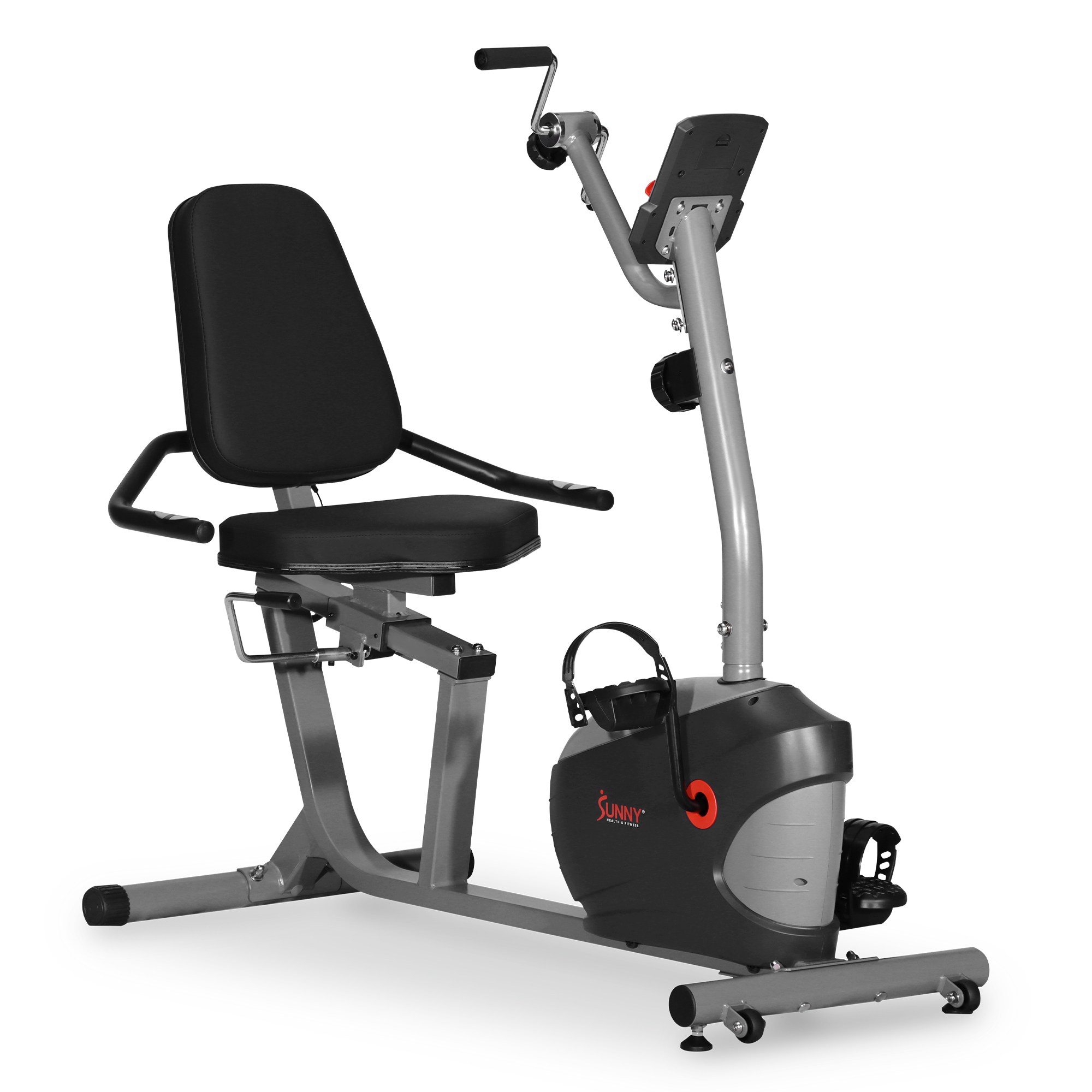 Sunny Health & Fitness Smart Recumbent Bike with Hand Cycle SFRB423034
