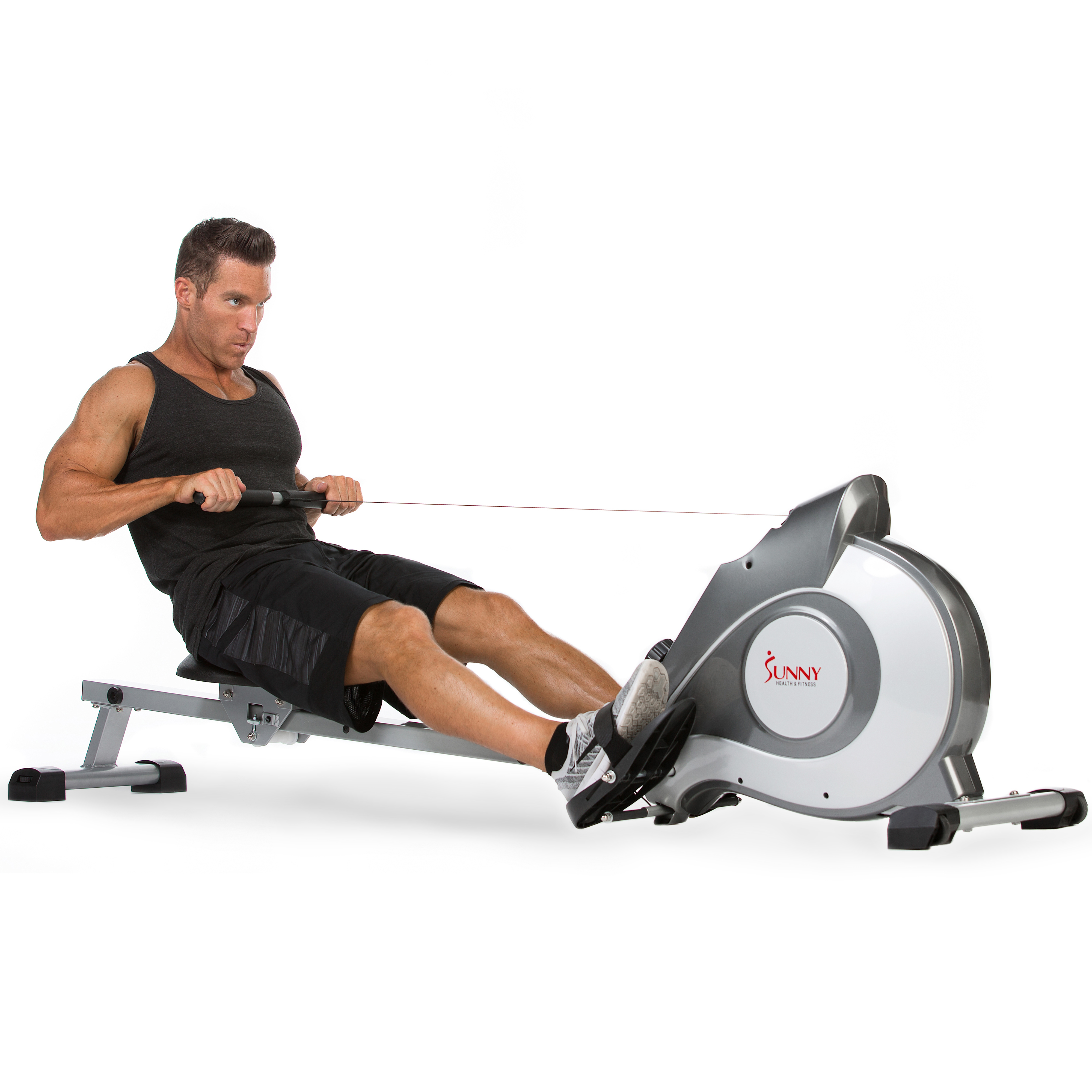 Sunny Health & Fitness Smart Magnetic Rowing Machine with Extended Slide Rail with Optional Exclusive SunnyFit® App Enhanced Bluetooth Connectivity SF-RW5515 - image 1 of 11