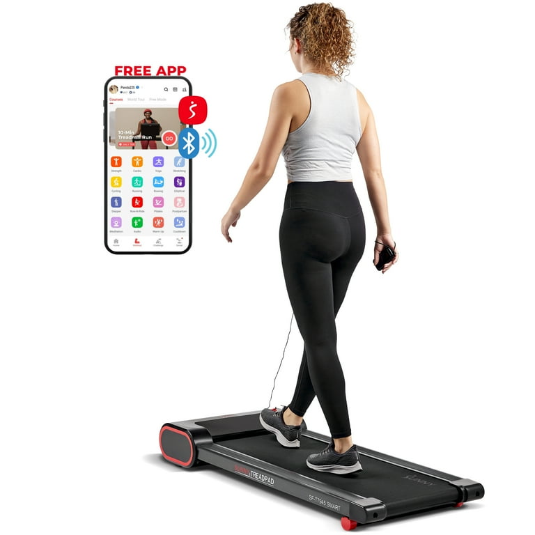 Sunny health & fitness walkstation slim flat treadmill for under desk and home fitness new arrivals