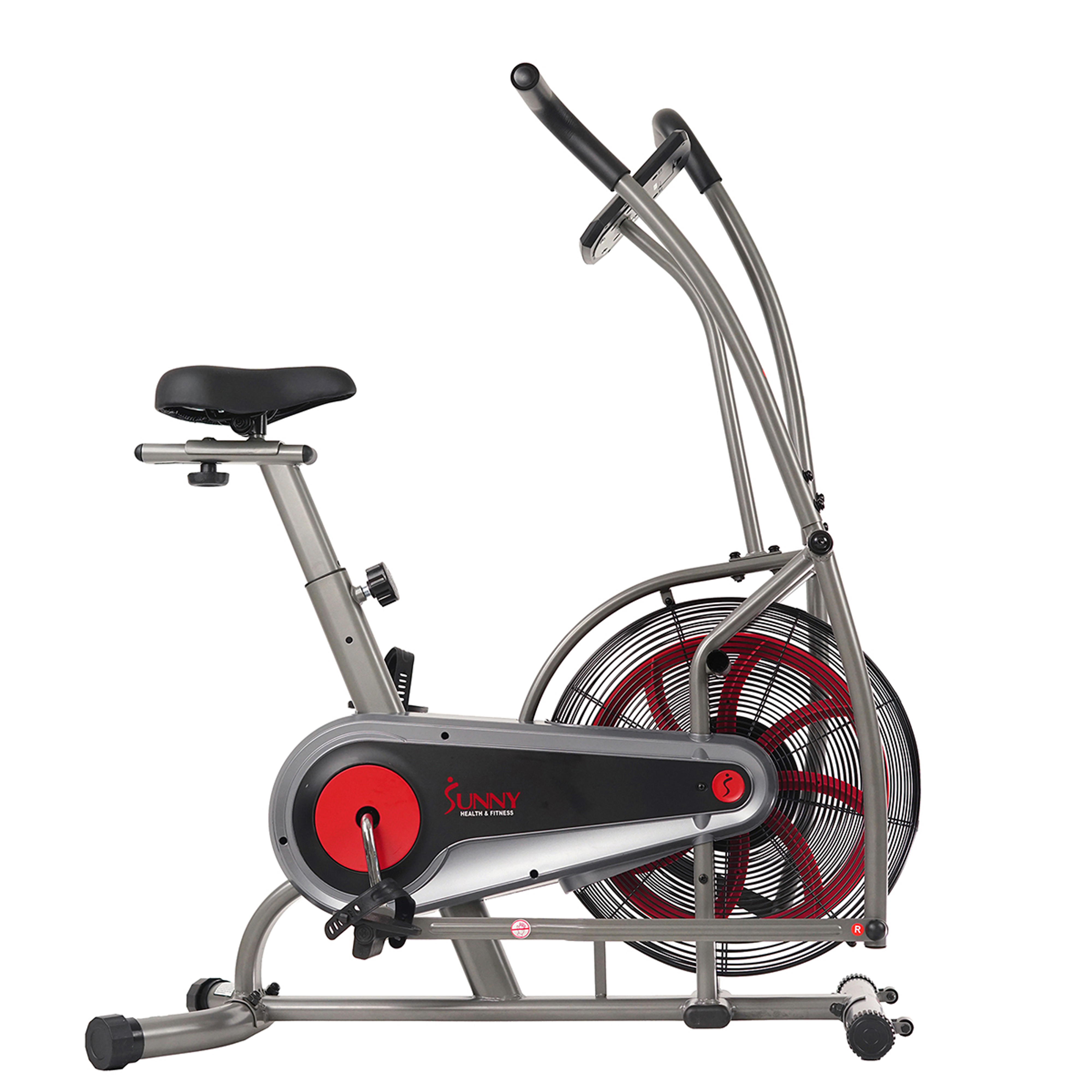 Sunny Health & Fitness Stationary Motion Fan Air Bike Exercise Machine, Indoor Home Cycling Trainer Static Bicycle, SF-B2916 - image 1 of 8