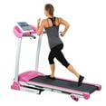 thumbnail image 1 of Sunny Health & Fitness  Treadmill with Manual Incline & LCD Display, Pink, 1 of 1