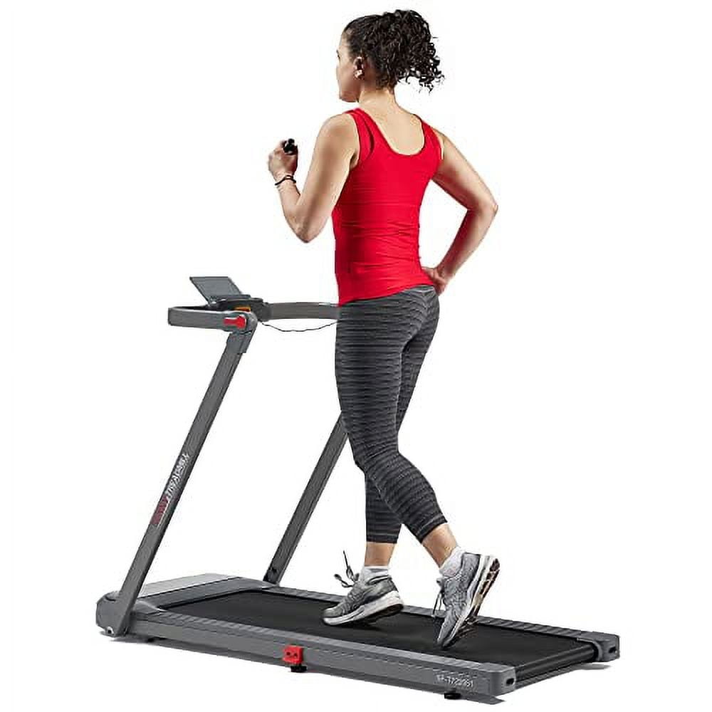 Sunny health and best sale fitness space saving treadmill