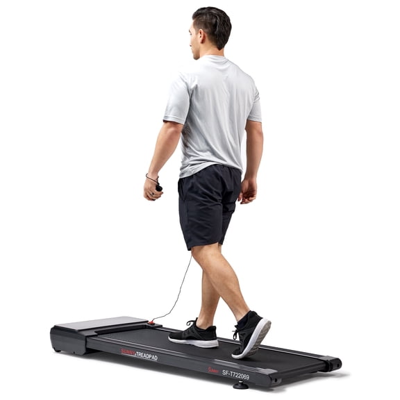 Sunny Health & Fitness Auto Incline Treadpad Compact Treadmill with FREE SunnyFit® App