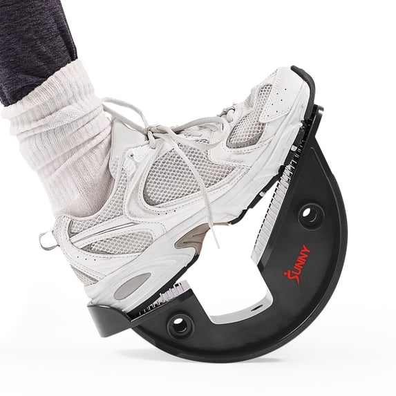 Sunny Health & Fitness Calf & Hamstring Stretcher and Foot Rocker (Grey ...