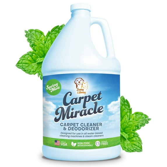 Sunny&Honey, Carpet Shampoo Miracle, Spring Mint Scent, 1 Pack, New 128 fl oz