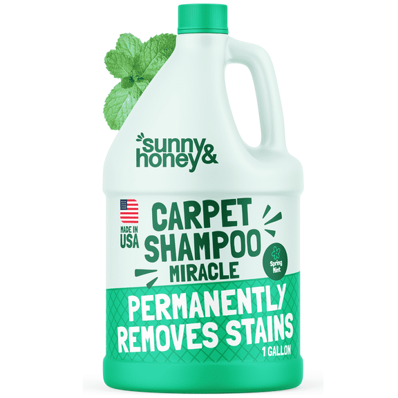 Sunny&Honey, Carpet Shampoo Miracle, Spring Mint Scent, 1 Pack, New 128 fl oz