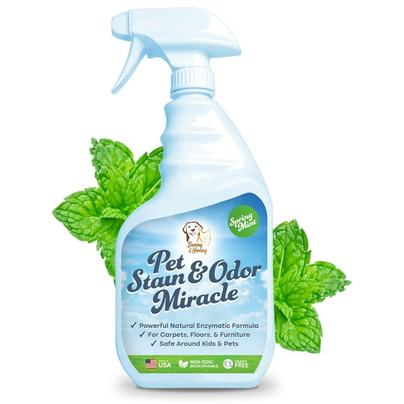 Sunny&Honey, Pet Stain & Odor Miracle Carpet Cleaner, Spring Mint Scent, 1 pc, 32oz