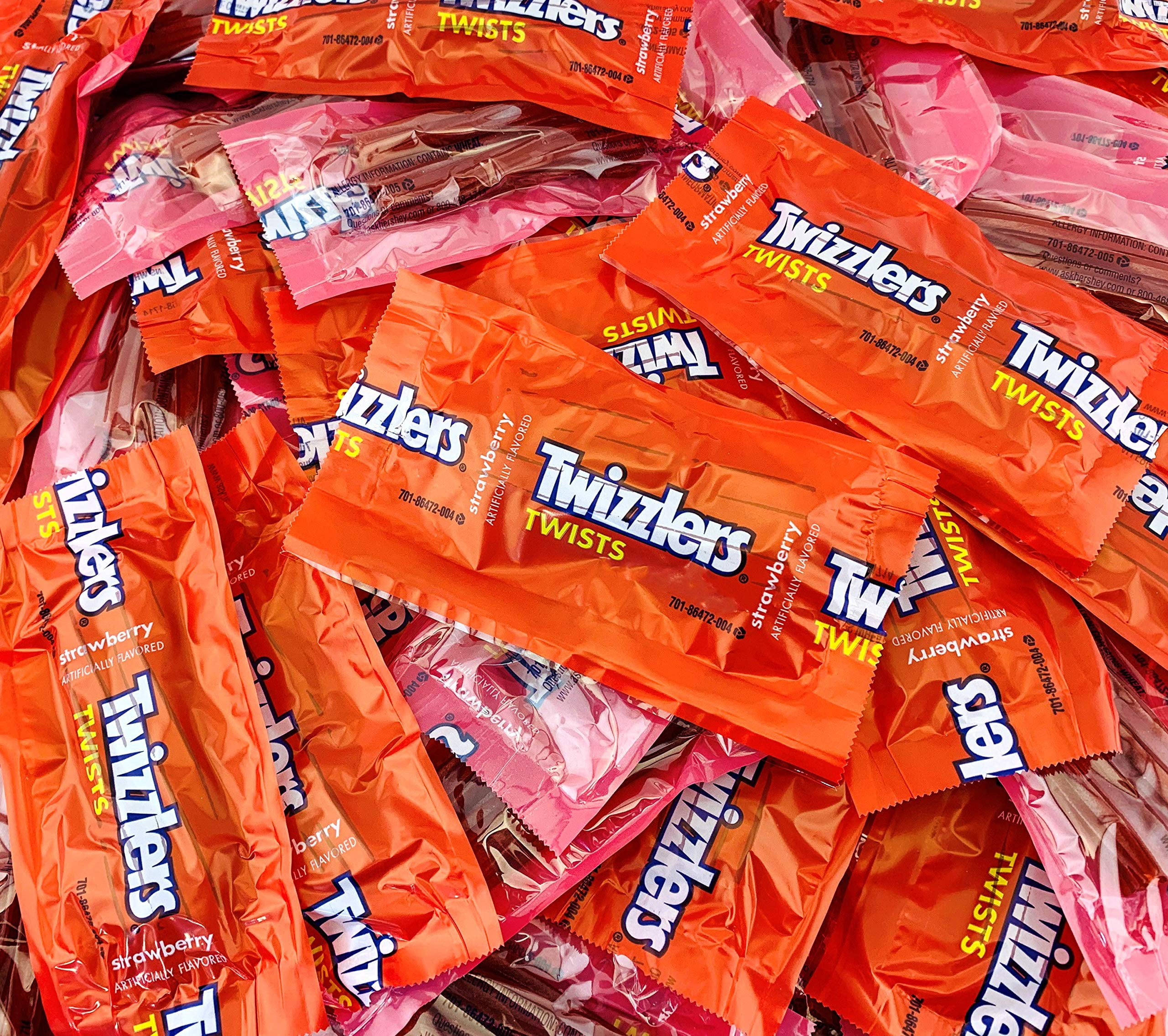 Sunny Island TWIZZLERS Strawberry Twists Snack Size Candy, Individually Wrapped, 2 Pound Bag