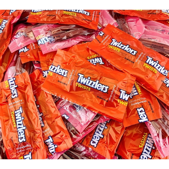 Sunny Island TWIZZLERS Strawberry Twists Snack Size Candy, Individually Wrapped, 2 Pound Bag