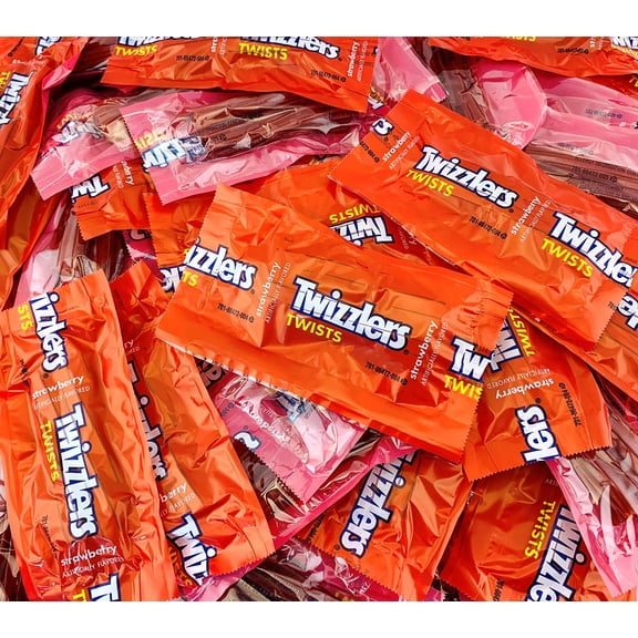 Sunny Island TWIZZLERS Strawberry Twists Snack Size Candy, Individually Wrapped, 2 Pound Bag