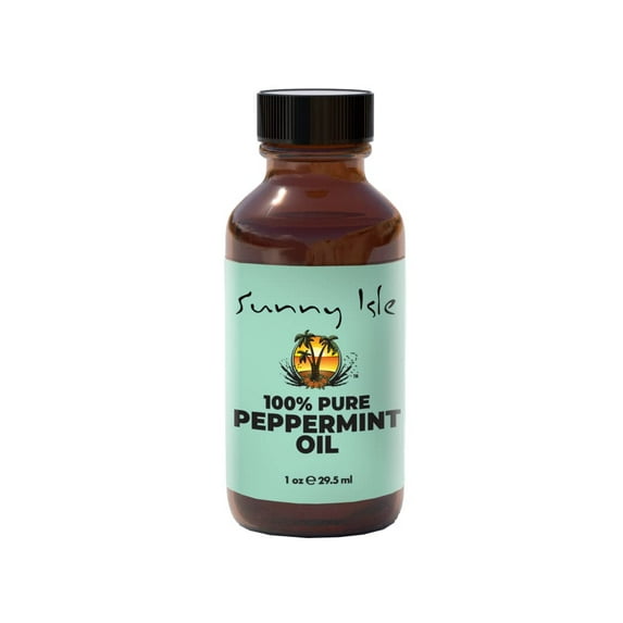 Sunny Isle - 100% Pure and Natural Premium Peppermint Oil - 1 fl. Oz