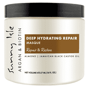 Sunny Isle Argan & Biotin Deep Hydrating Repair Masque - For All Hair Types - 16 fl oz