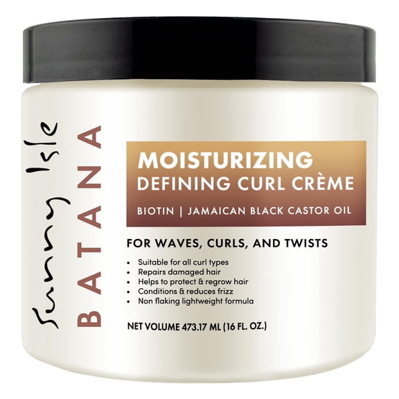 Sunny Isle Batana Moisturizing Defining Curl Crme - Moisturizing Curl Cream - 16 fl oz