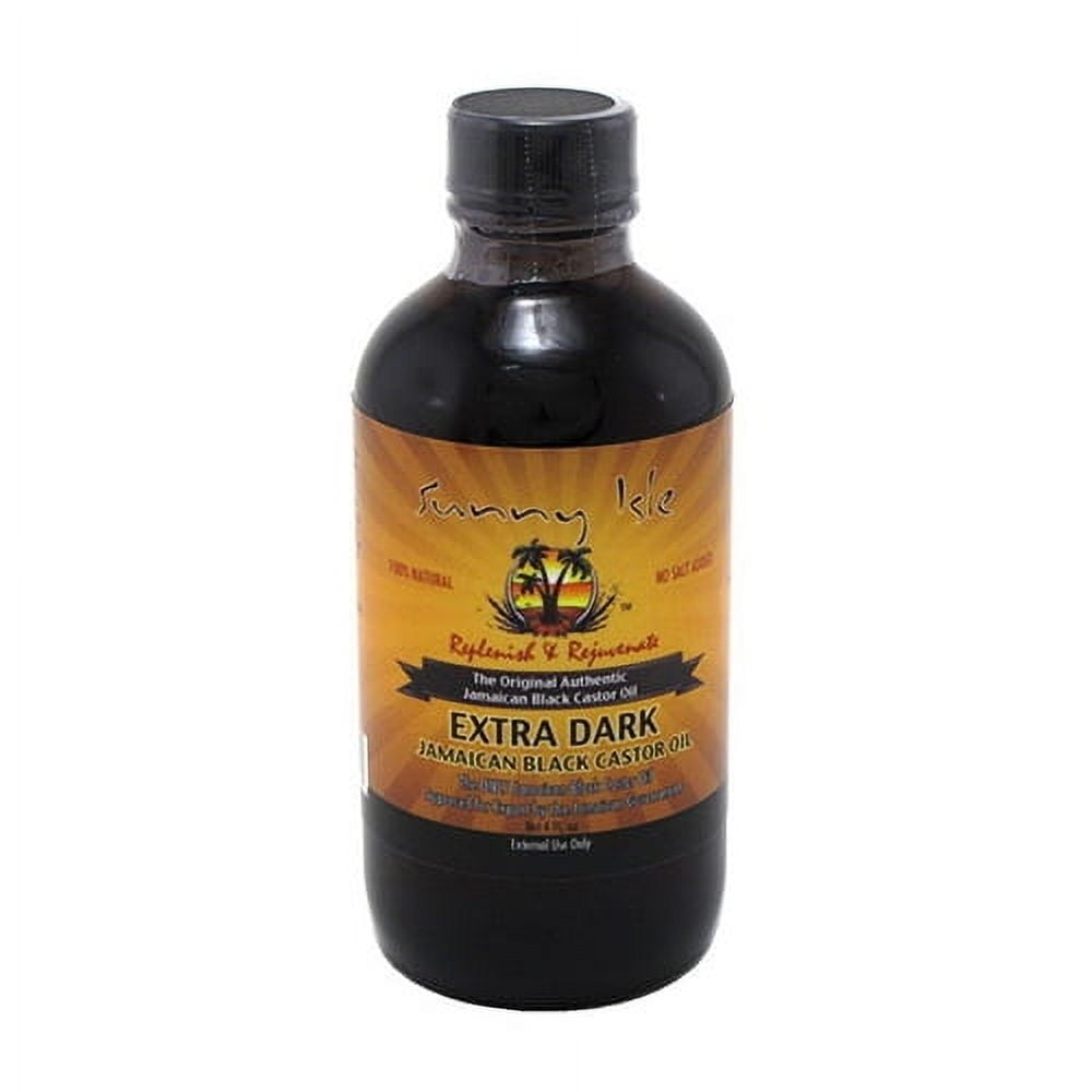 Sunny Isle Extra Dark Jamaican Black Castor Oil For Hair, 100% Natural, 4 oz, 2 Pack