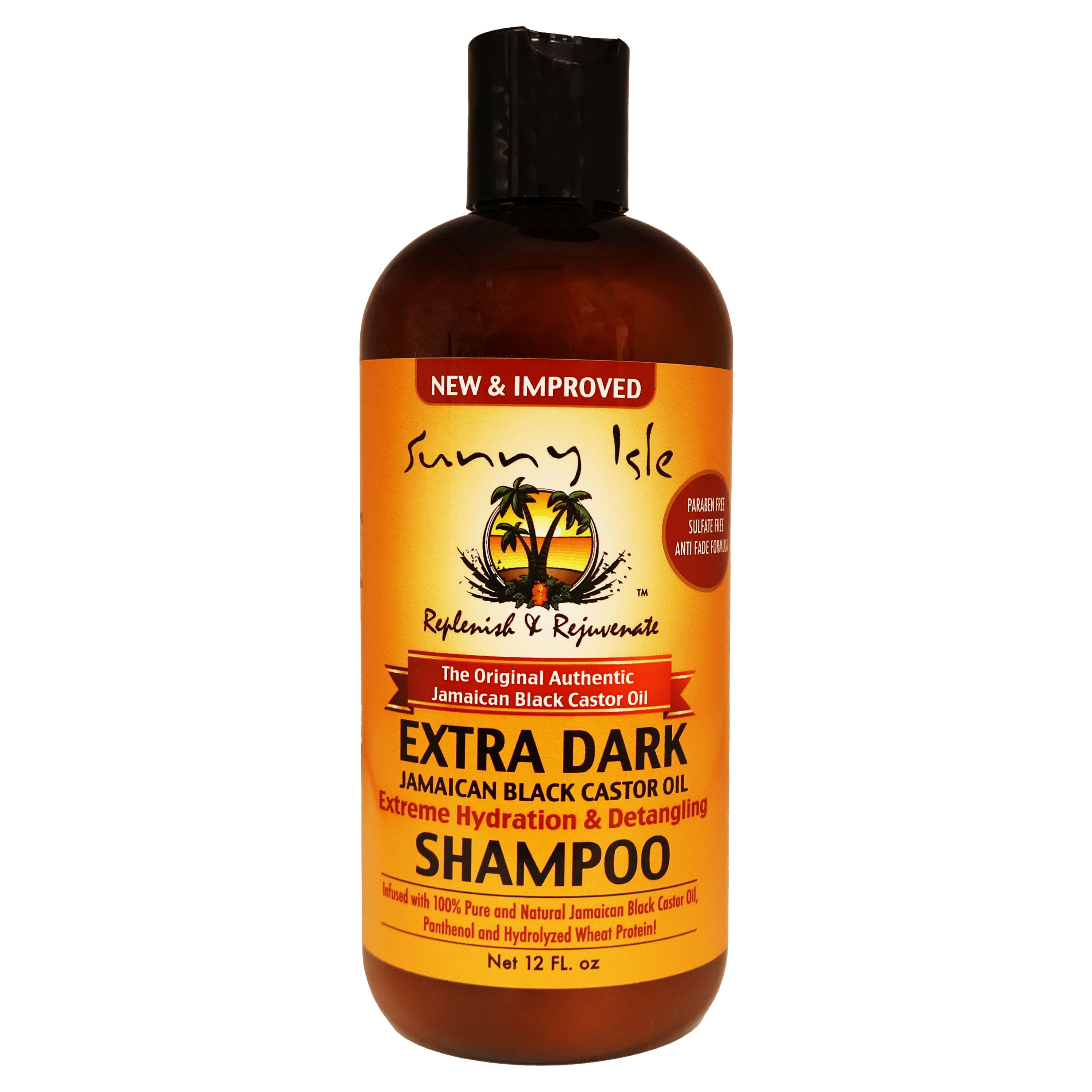 Sunny Isle Extra Dark Jamaican Black Castor Oil Shampoo 12 Oz., Pack of