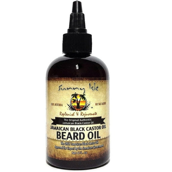 Sunny Isle Jamaican Black Castor Beard Oil 4 oz (Pack of 4)