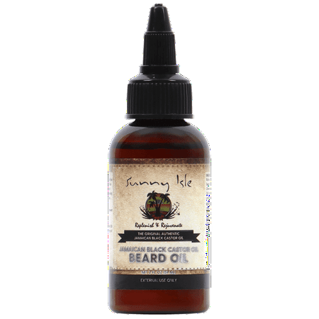 Sunny Isle Jamaican Black Castor Oil Beard Oil - Moisturizing, Gentle - 2oz