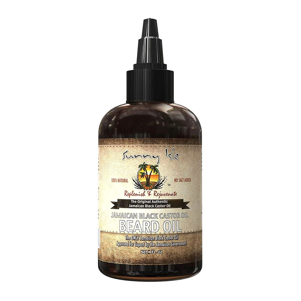 Sunny Isle Jamaican Black Castor Oil, Beard Oil, 4 Oz, 2 Pack