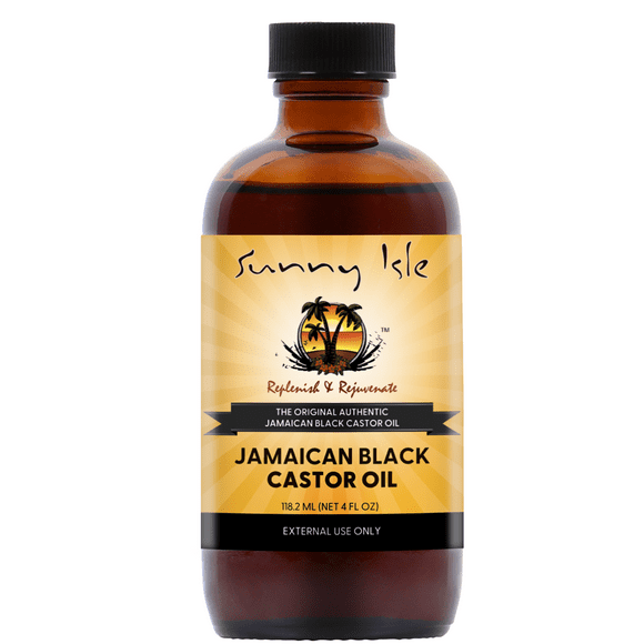 Sunny Isle Jamaican Black Castor Oil - Hair Growth & Eyebrow Care - 4 fl oz Bottle