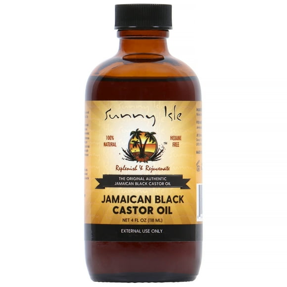 Sunny Isle Jamaican Black Castor Oil 4oz, Growth for Eyebrow, Eyelashes, & Hair