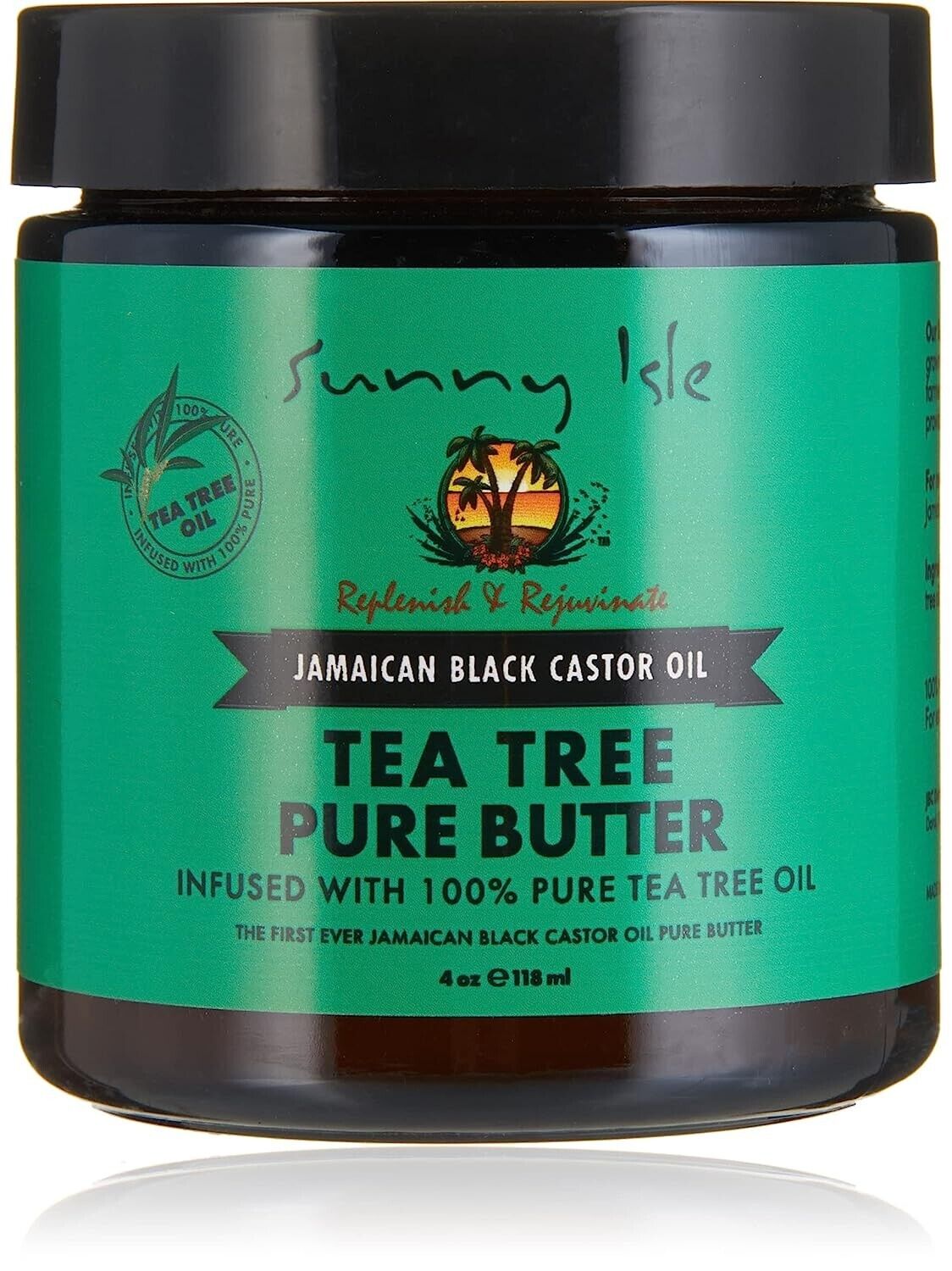Sunny Isle Jamaican Black Castor Oil Pure Butter infused with Tea Tree
