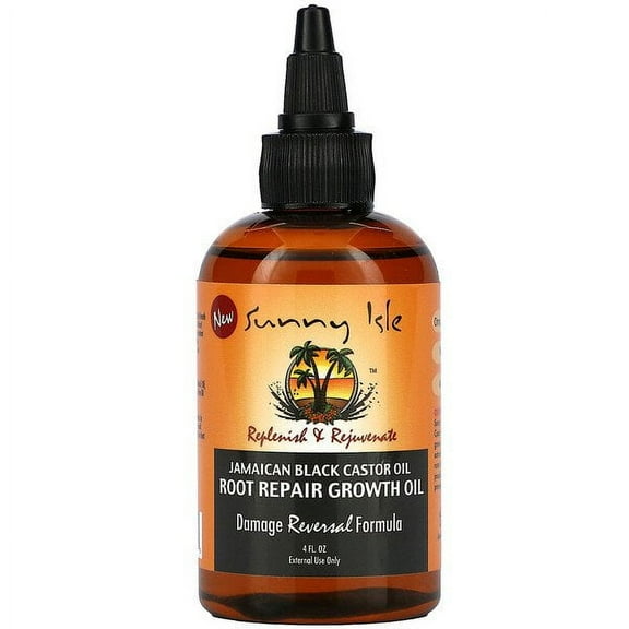 Sunny Isle, Jamaican Black Castor Oil, Root Repair Growth Oil, 4 fl oz Pack of 2