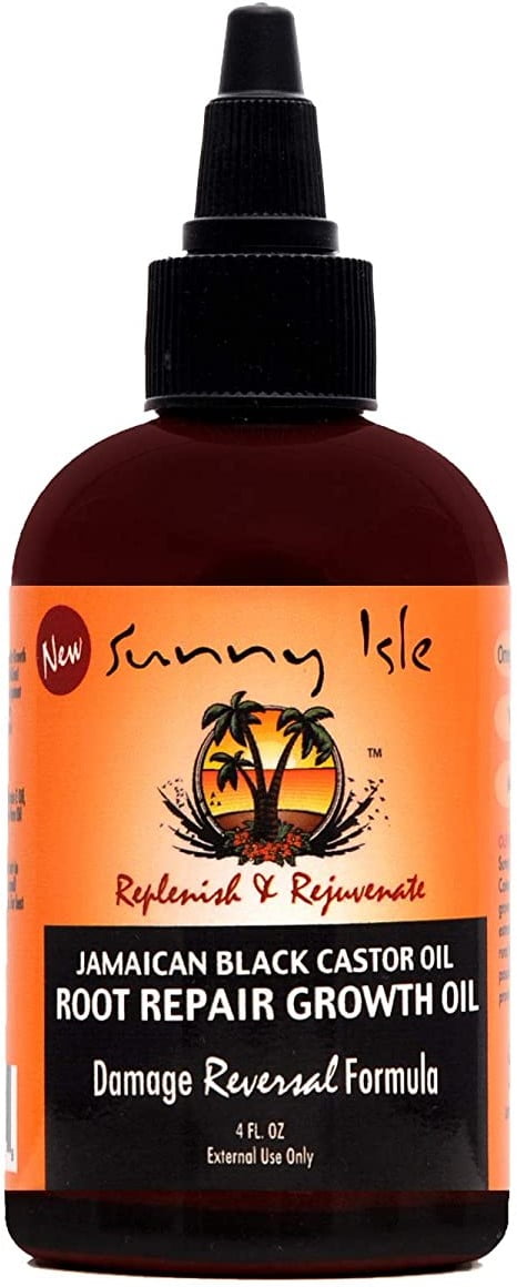 Sunny Isle Jamaican Black Castor Oil Root Repair Growth Oil, Brown 4 oz (Pack of 2)