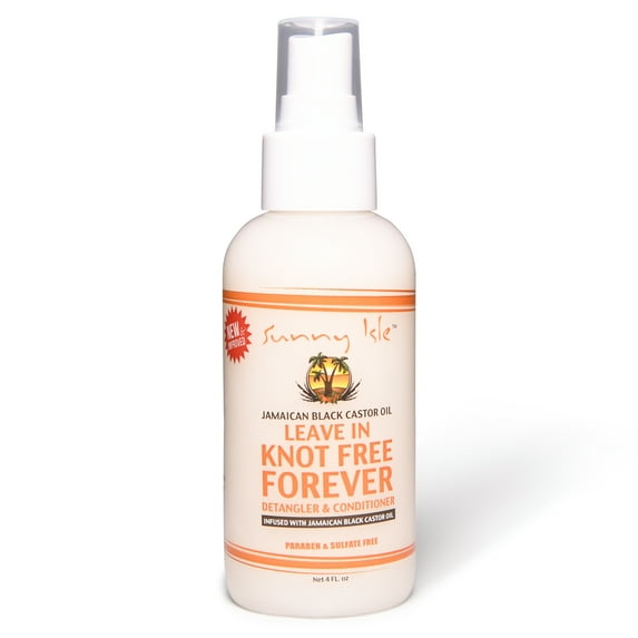 Sunny Isle Knot Free Forever Leave-In Conditioner - Detangling, Curly Hair - 4oz