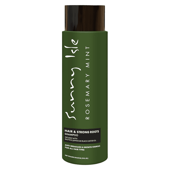 Sunny Isle Rosemary Mint Shampoo Strong Roots - Moisturizing, Paraben-Free - 12oz