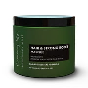 Sunny Isle Rosemary Mint Hair Masque - Infused With Biotin & Jamaican Black Castor Oil - 16oz