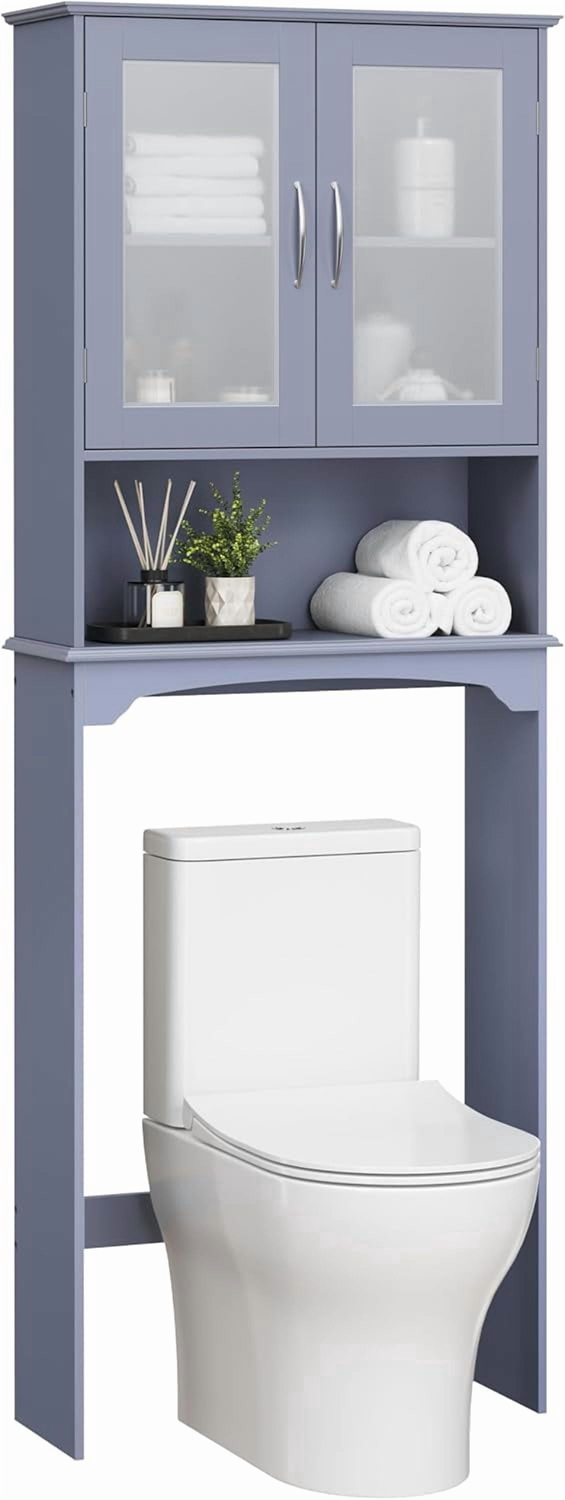 Sunny Lane Slim Over The Toilet Storage Cabinet Frosted Glass Doors sunny-lane-slim-over-the-toilet-storage-cabinet-frosted-glass-doors