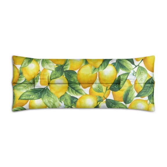 Sunny Lemon Print Seatbelt Pillow Cheerful Summer Fruit Pattern, Post-Surgery Support for Heart Surgery & Hysterectomy