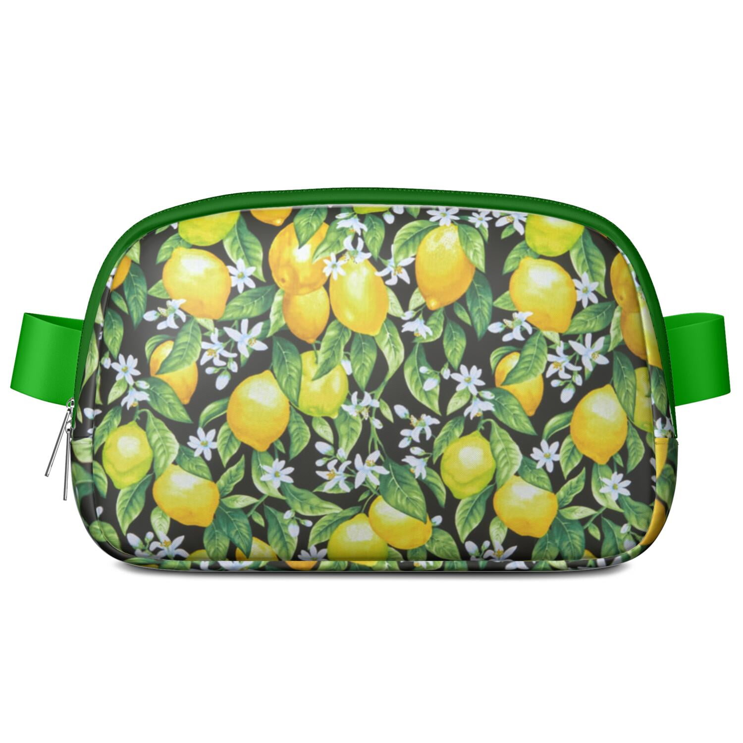 Sunny Lemons Fanny Pack – Retro-Inspired Fruit Belt Bag with Cute Vintage Lemon Pattern