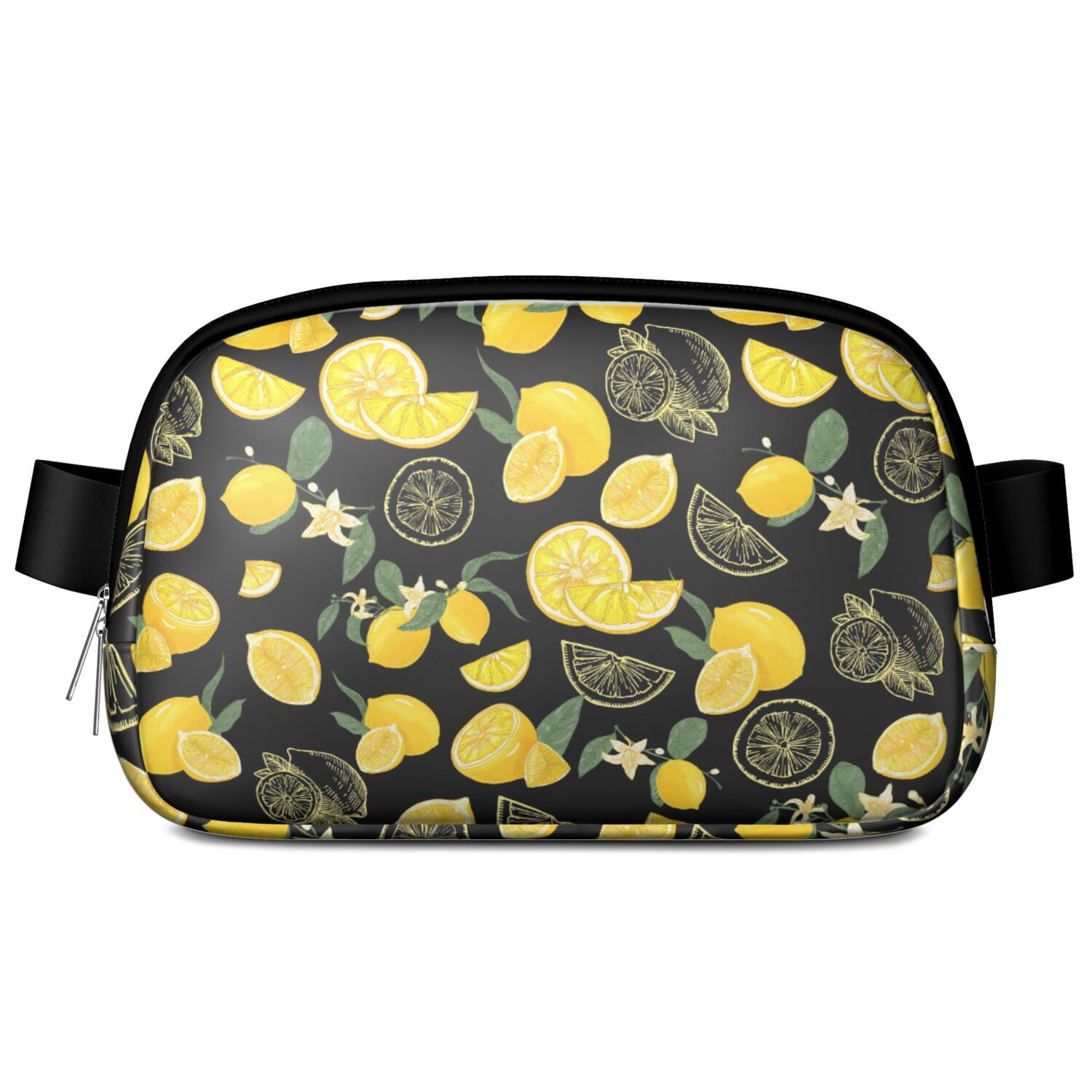 Sunny Lemons Fanny Pack – Retro-Inspired Fruit Belt Bag with Cute Vintage Lemon Pattern